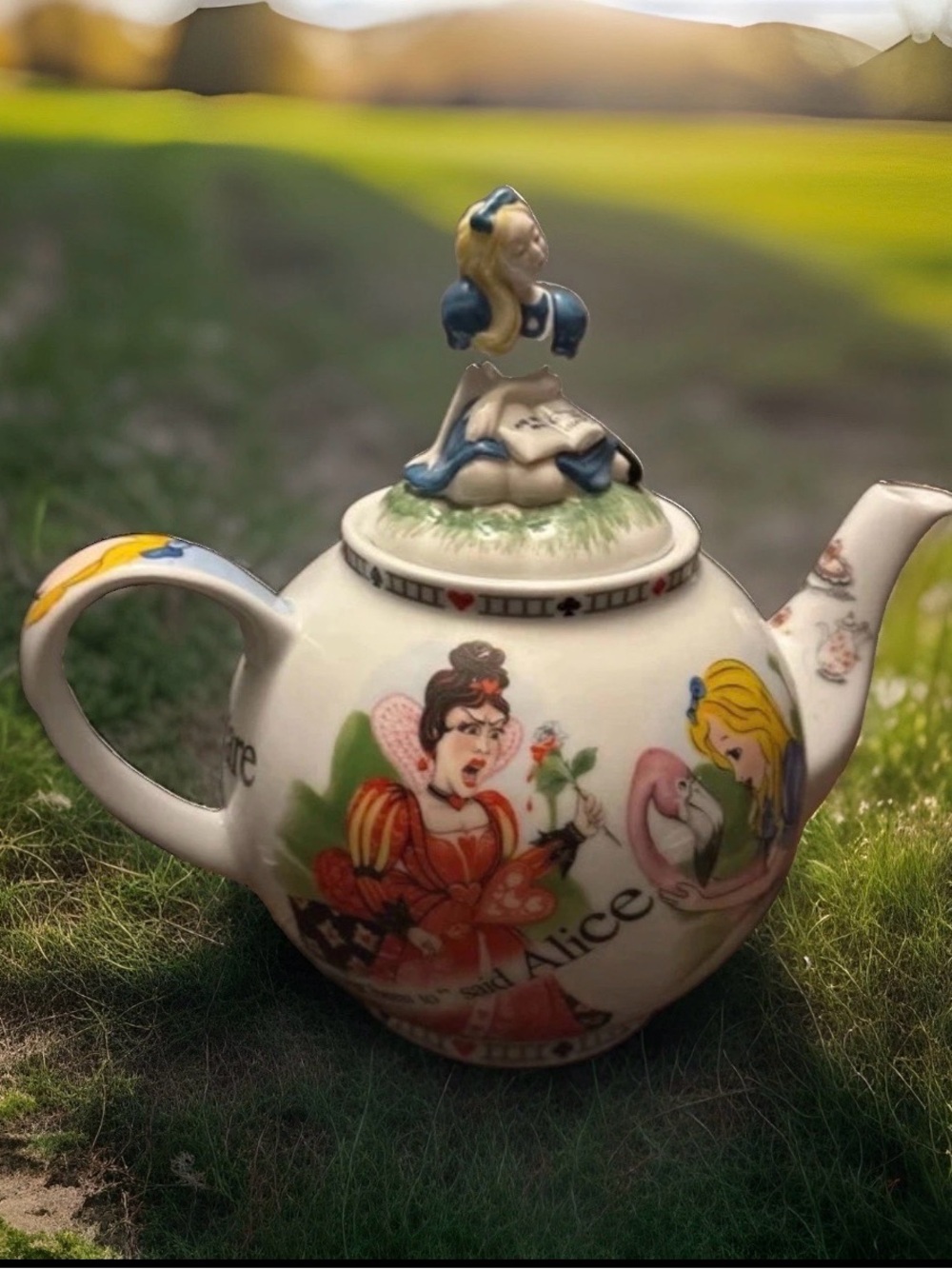 Paul Cardew Alice in Wonderland 150th Anniver Ceramic Teapot